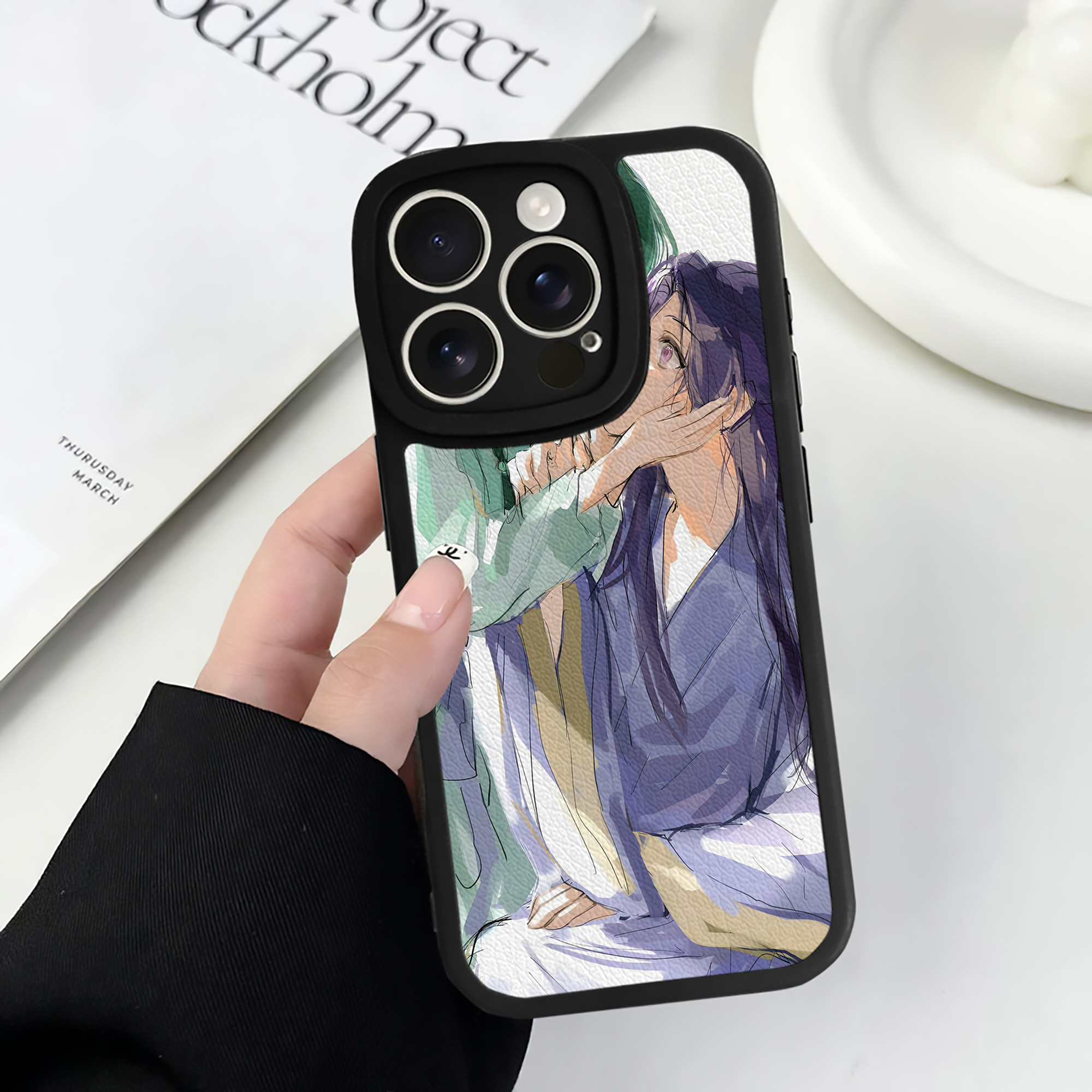 薬屋のひとりごと The Apothecary Diaries 【iPhone 16シリーズ対応】シリコンスマホケース（レザー調） 材質：シリコン